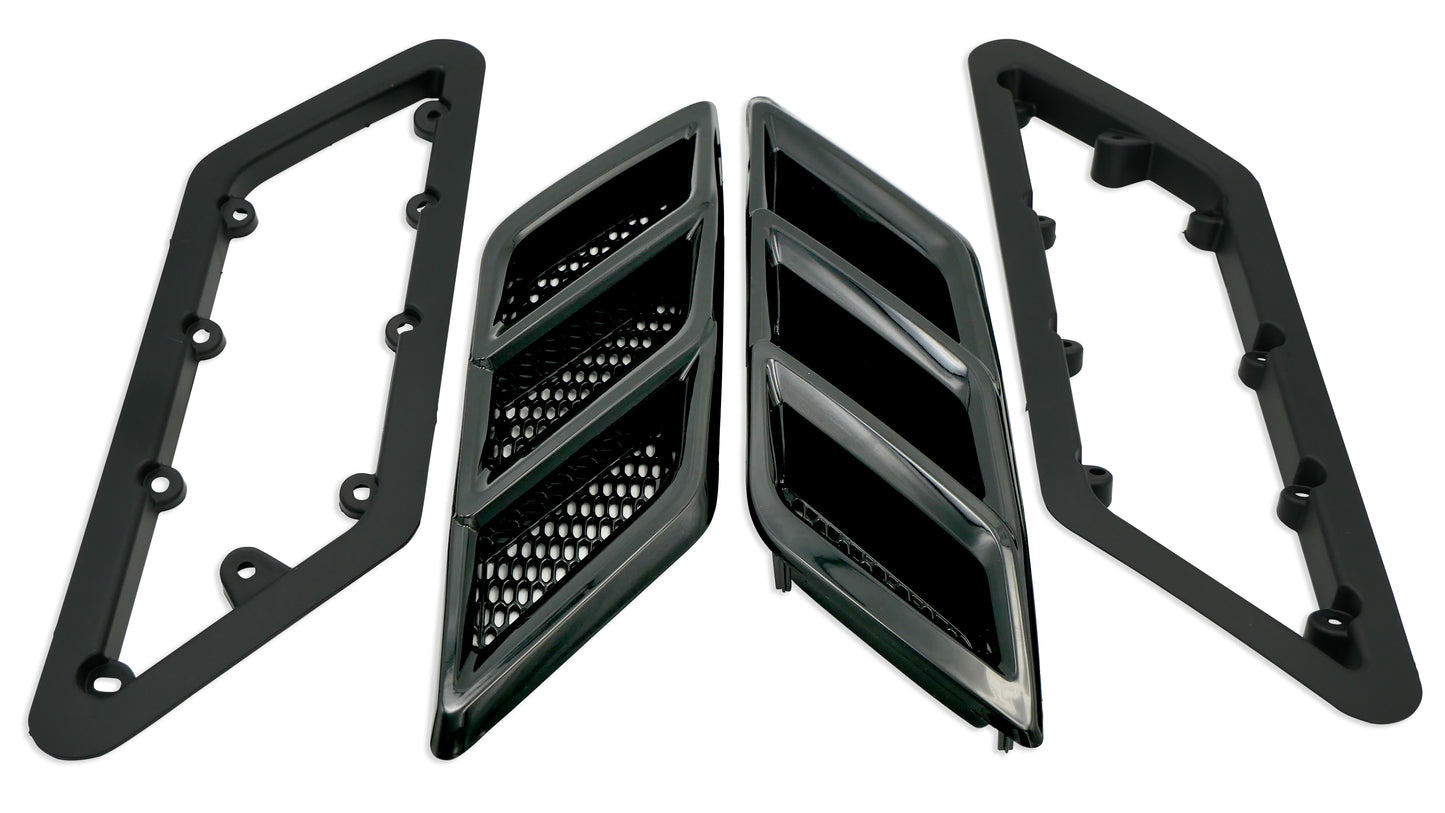 
                  
                    2015-2023 Roush Mustang Fender Vent Heat Extractors - Gloss Black
                  
                