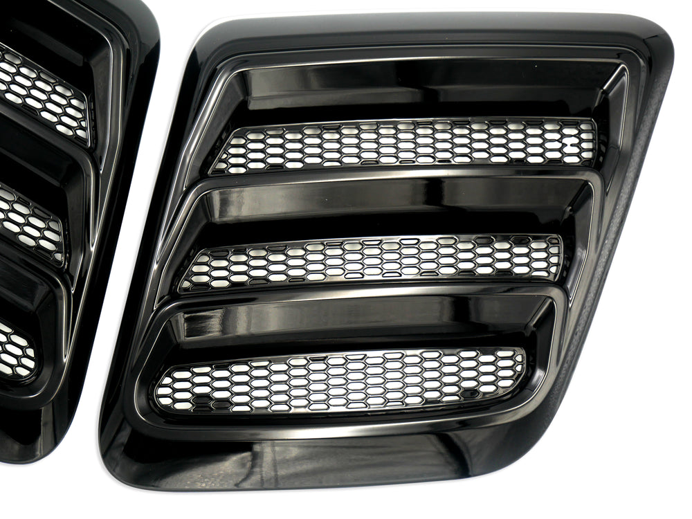 
                  
                    2018-2023 Mustang Hood Heat Extractors - Gloss Black
                  
                